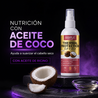 Spray Protector Térmico de Coco para el Cabello | Protección hasta 450 °F