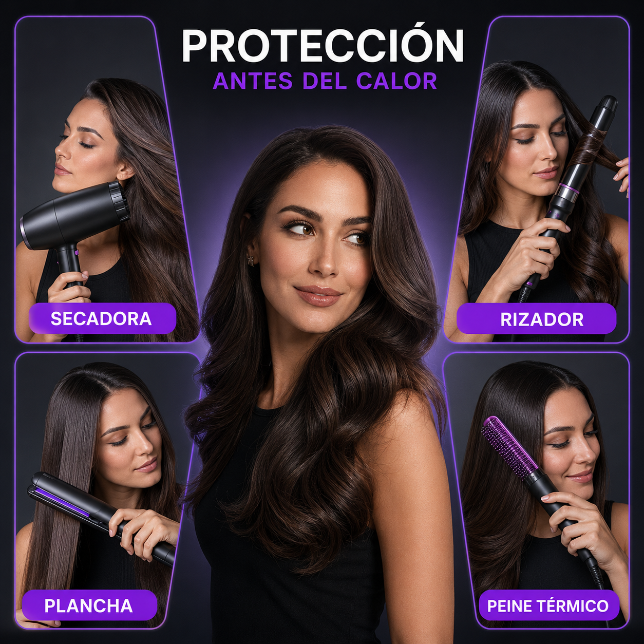Spray Protector Térmico de Coco para el Cabello | Protección hasta 450 °F