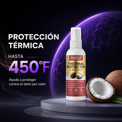 Spray Protector Térmico de Coco para el Cabello | Protección hasta 450 °F